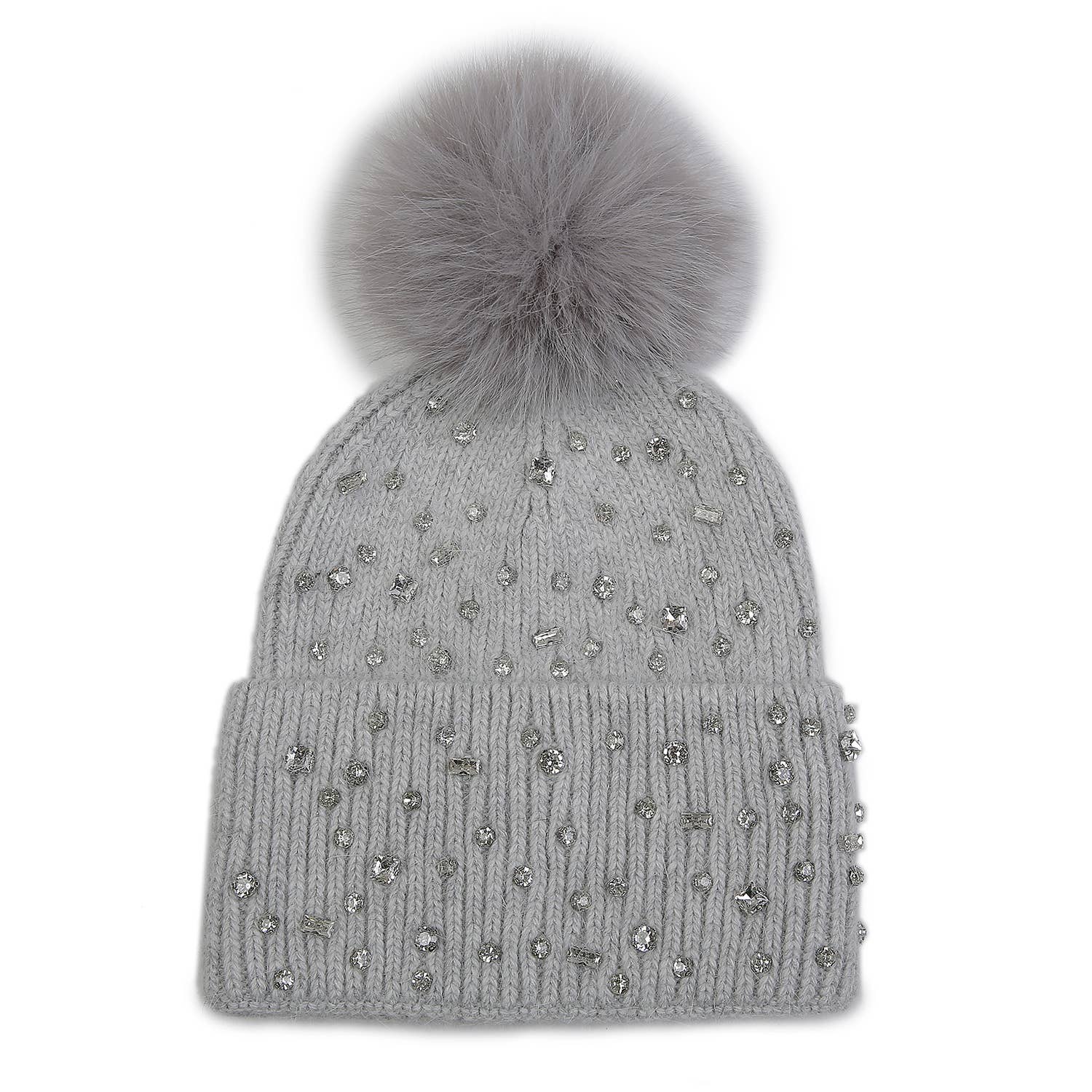 Sparkling Gem Pompom Hat