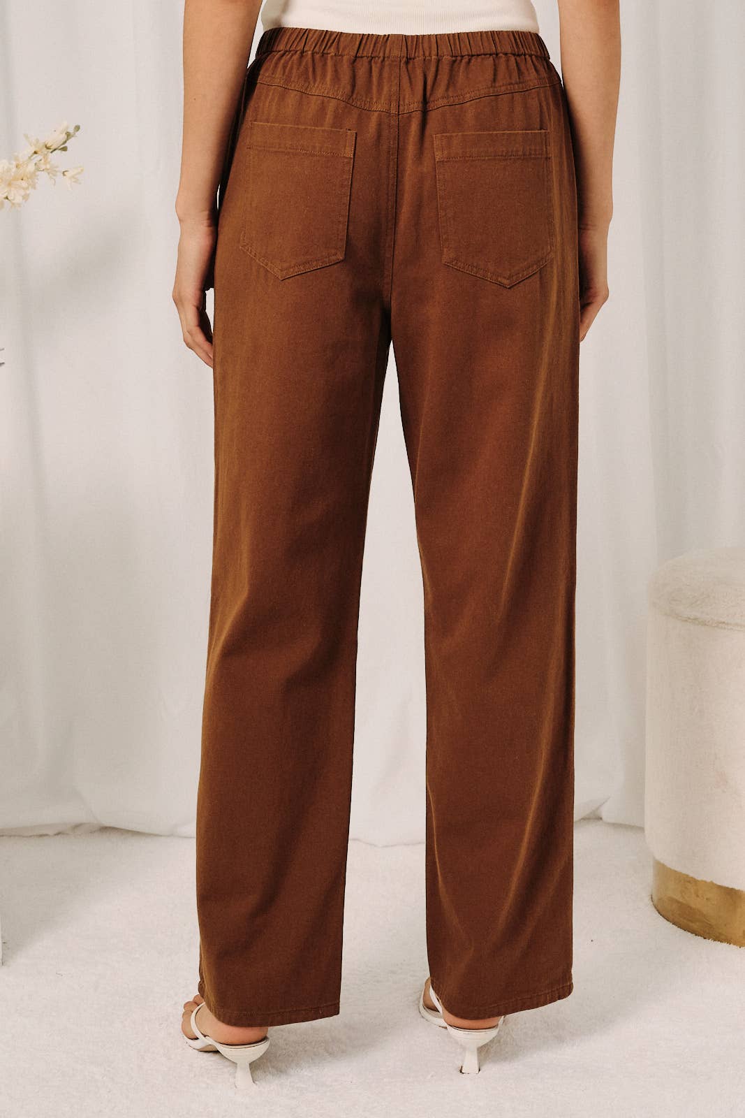 Gianna Drawstring Straight Leg Pants