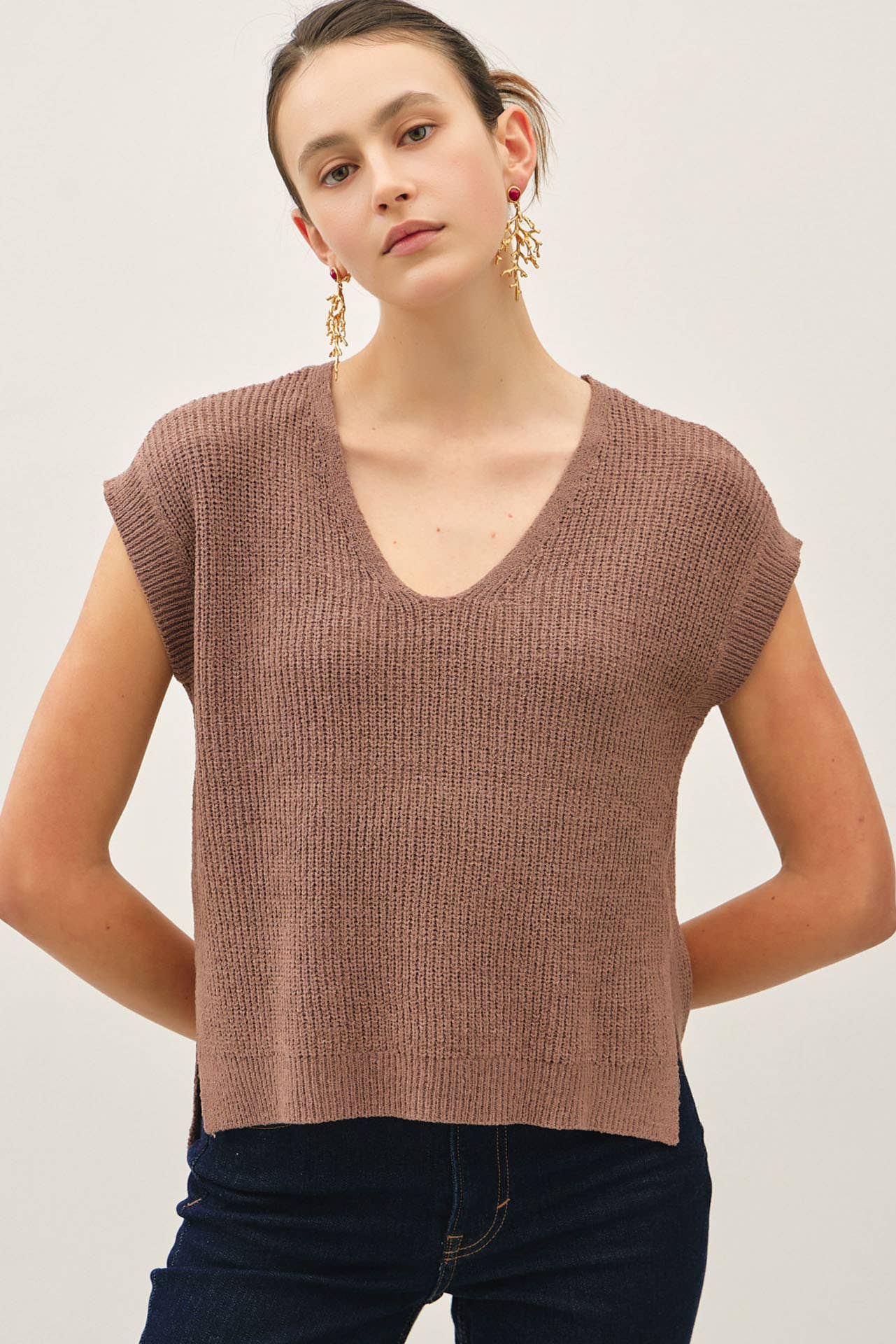 V-Neck Sweater Top / Harper top