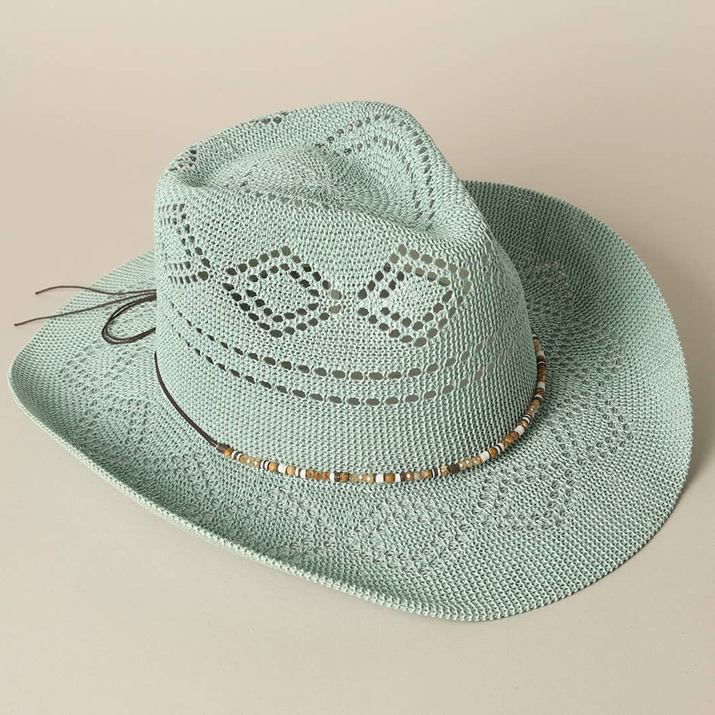 Eco-Friendly Woven Cowboy Panama Adjustable Sun Hat