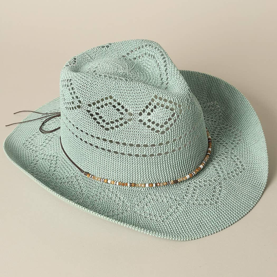 Eco-Friendly Woven Cowboy Panama Adjustable Sun Hat