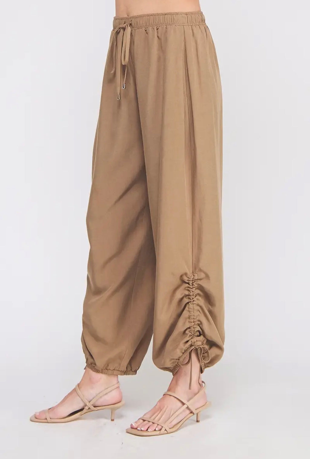 Marley Drapey Twill Adjustable Scrunch Jogger