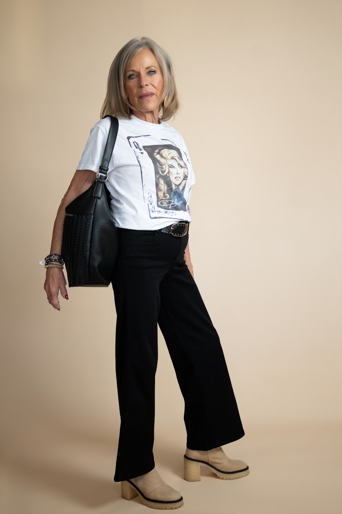 Petite Perfect Black Wide Leg Jeans
