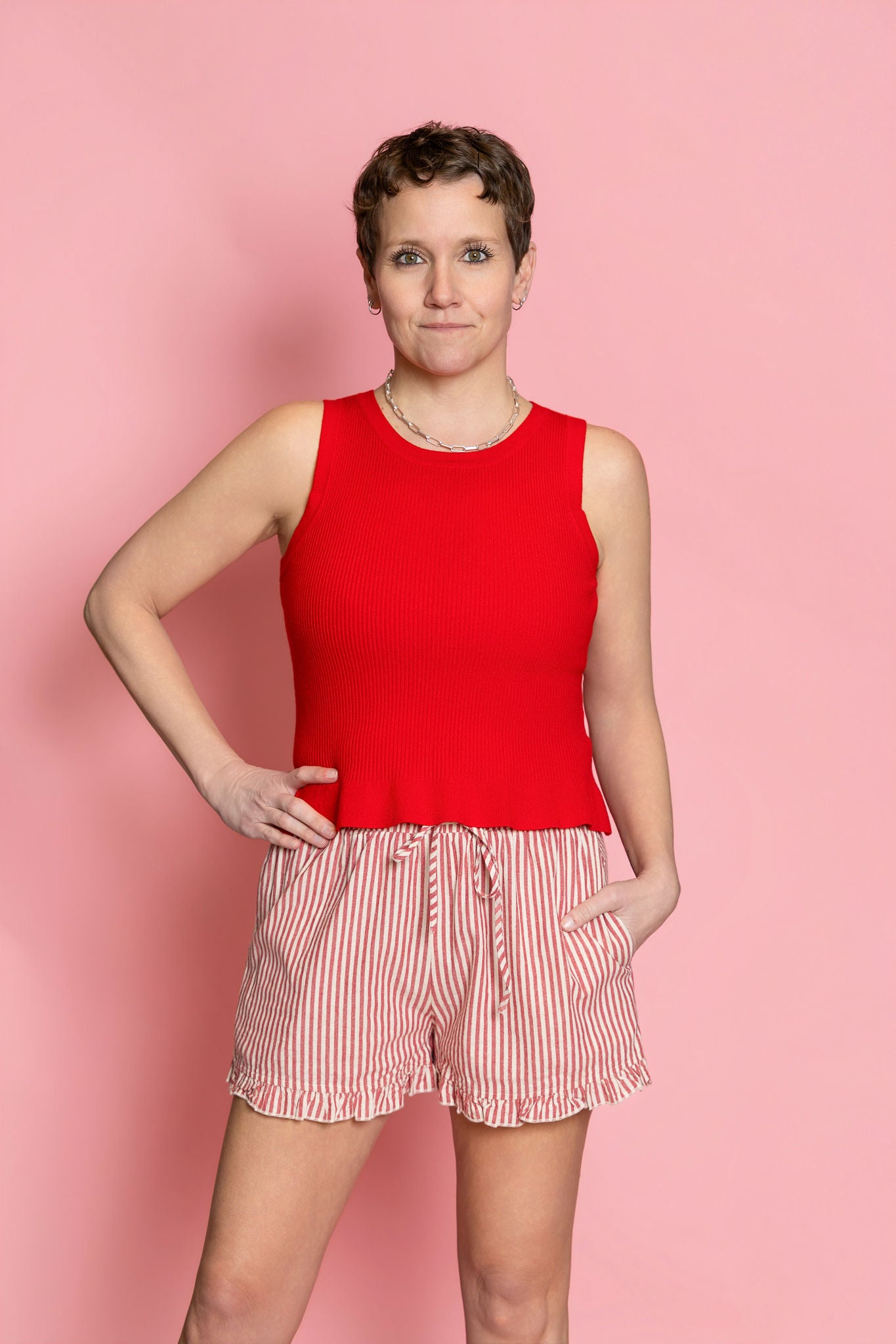 Selma Peplum Tank Top