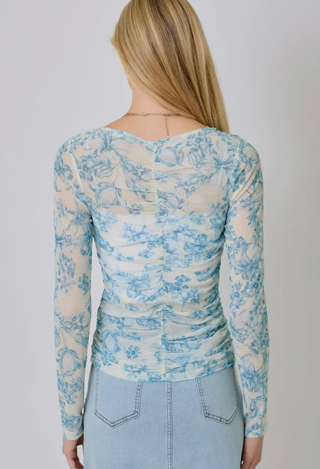 Dalia Floral Rushing Top