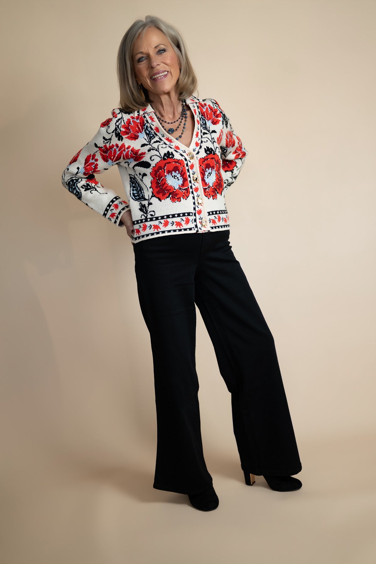 Petite Perfect Black Wide Leg Jeans