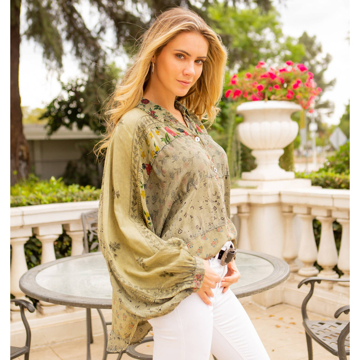 Sierra Patchwork Embroidered Blouse