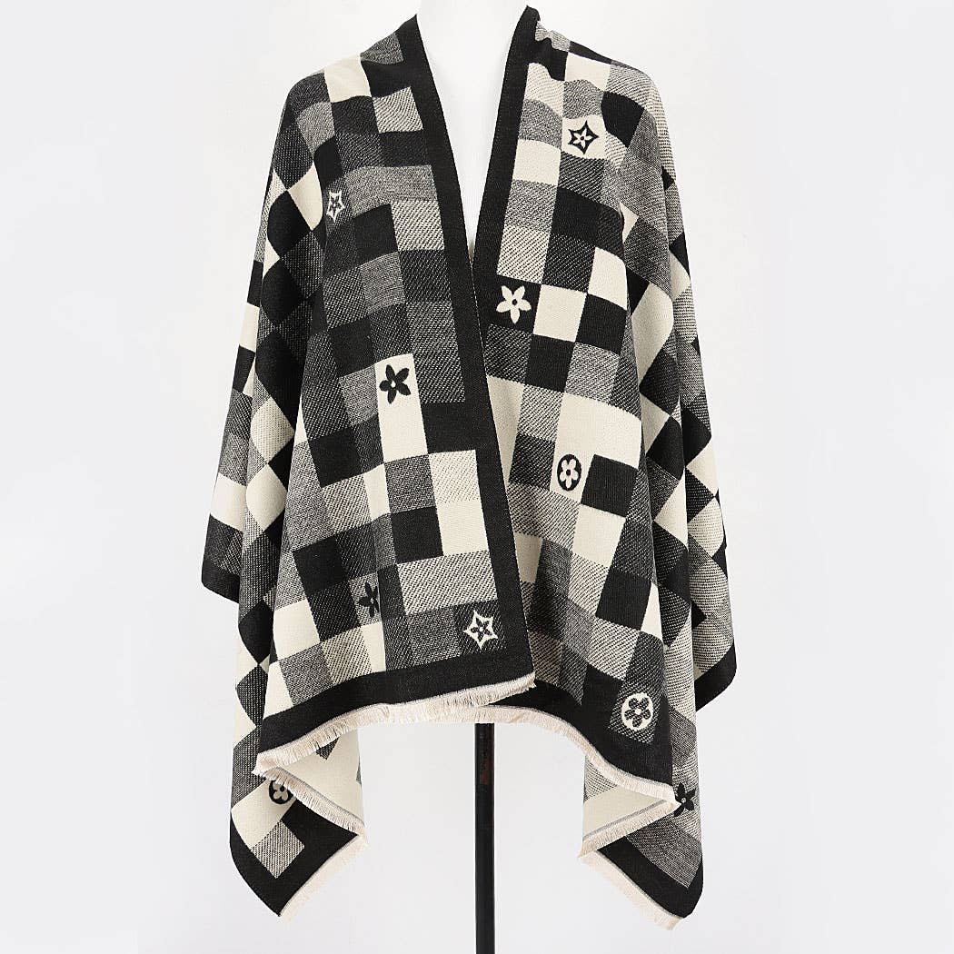 Montclair Check Motif Scarf
