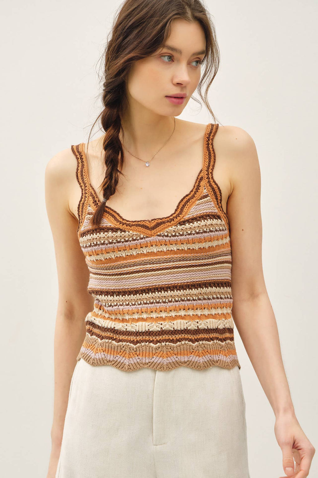 Raquel Knit Tank Top in Multi
