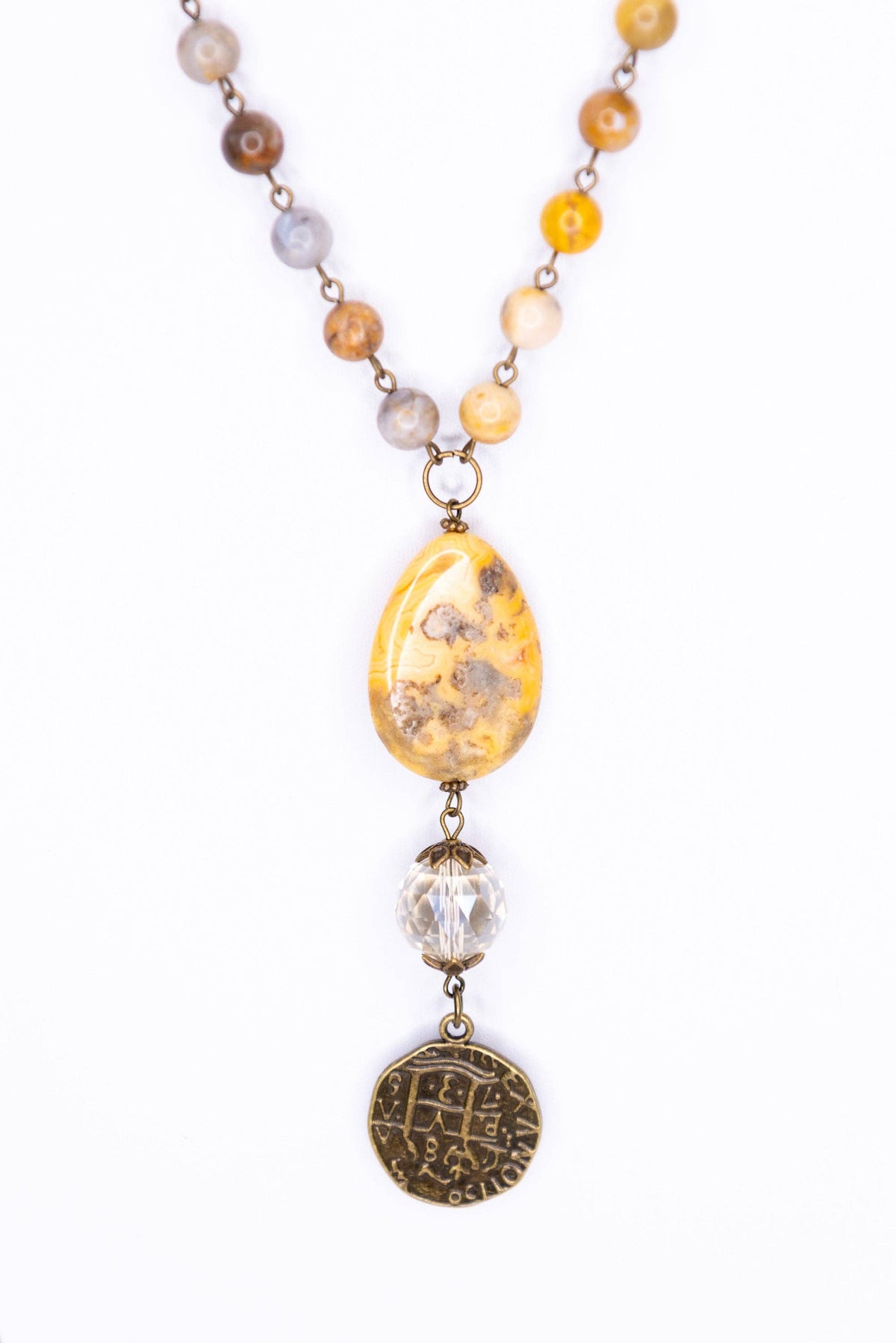 Alexis Necklace in Bamboo Blush