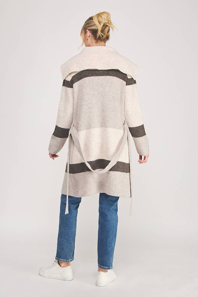 Hadley Soft Striped Coatigan