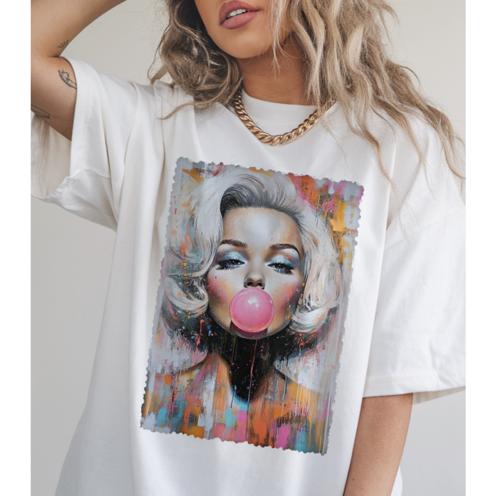 Iconic Pop Art Bubblegum Graphic Tee #5492