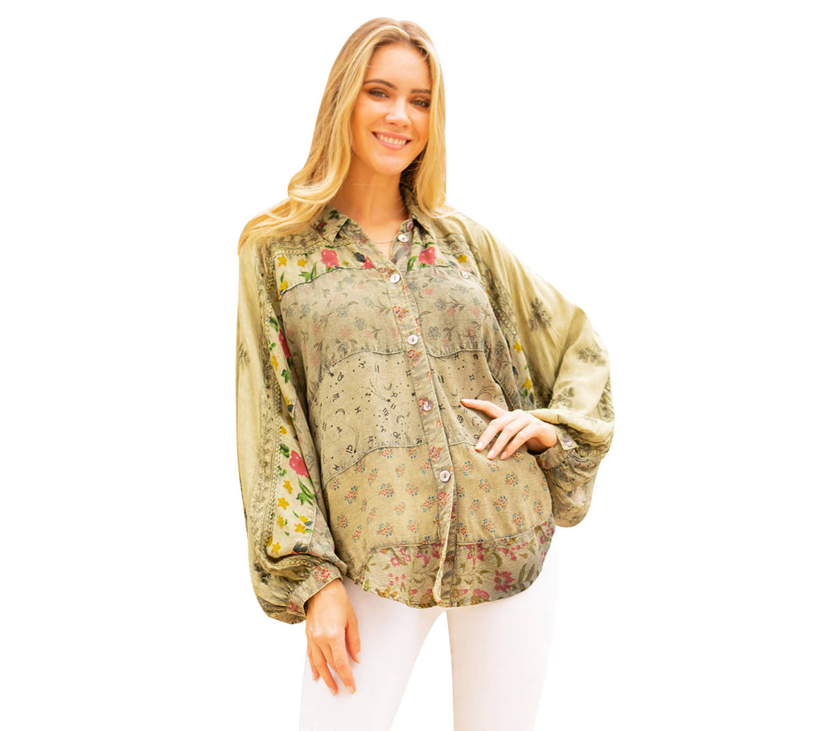 Sierra Patchwork Embroidered Blouse
