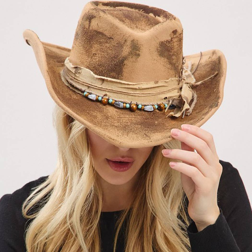 Vintage Versatile Shapeable Cowgirl Hat