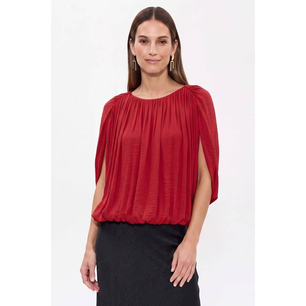 Drape Bubble Blouse