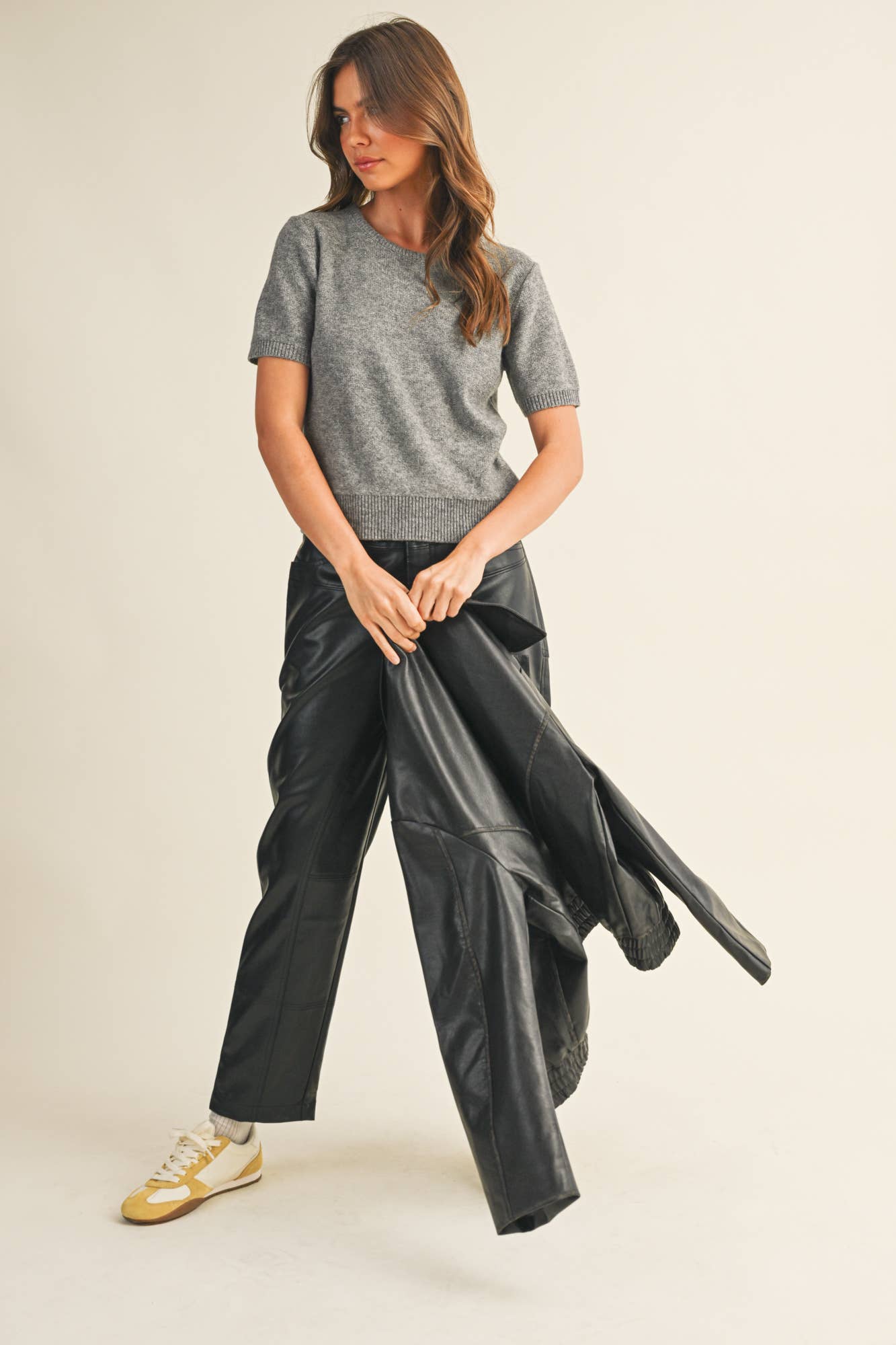 Sabine Short Sleeve Crew Neck Sweater