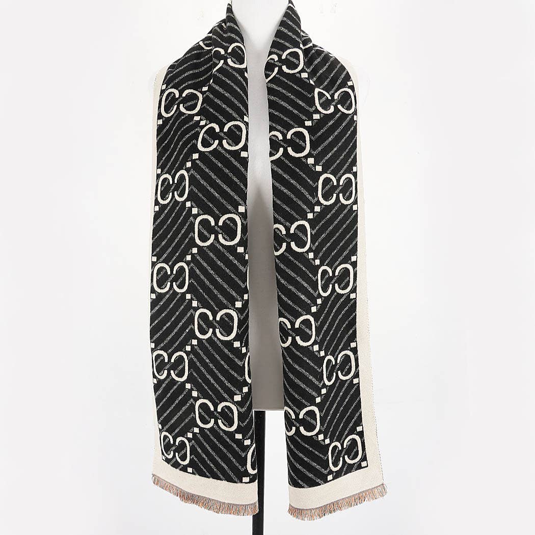 Alessandra Heritage Monogram Scarf