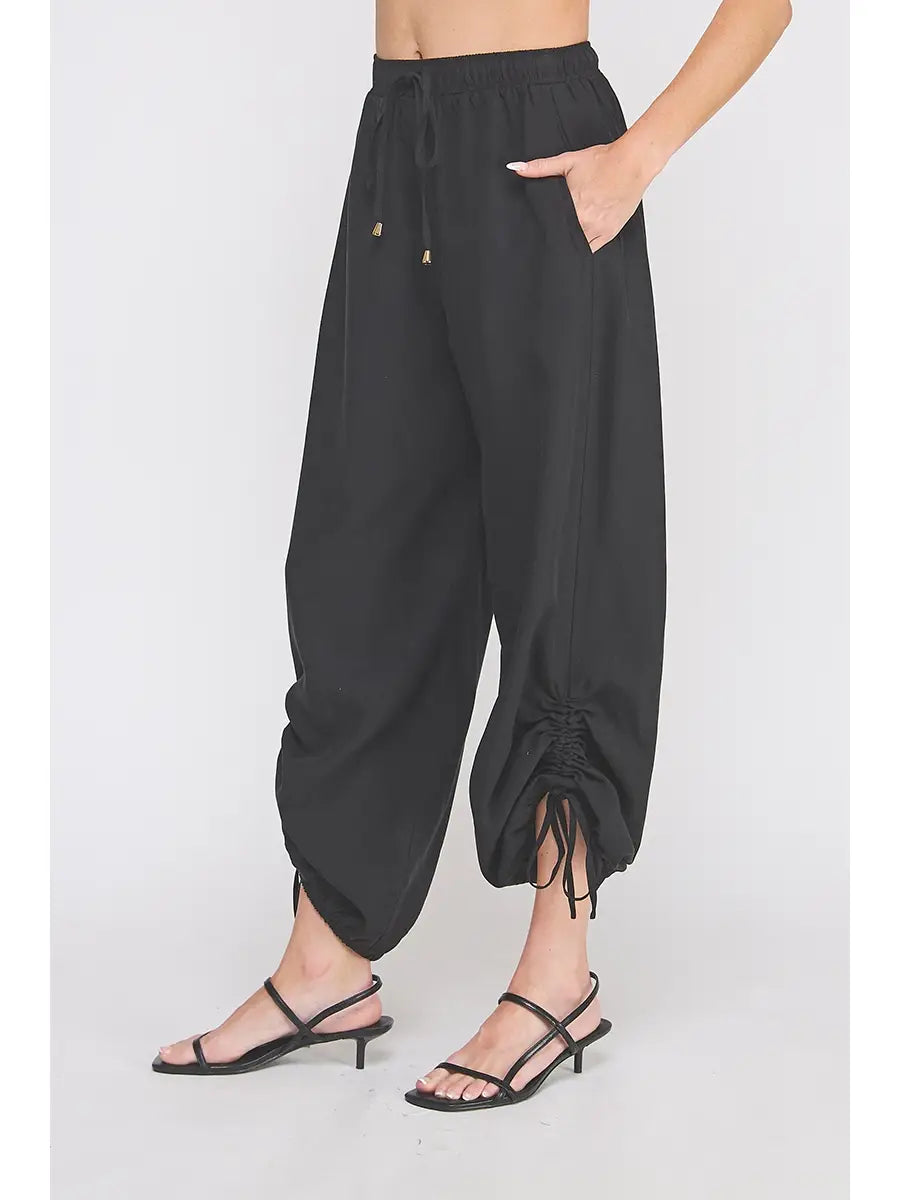 Marley Drapey Twill Adjustable Scrunch Jogger