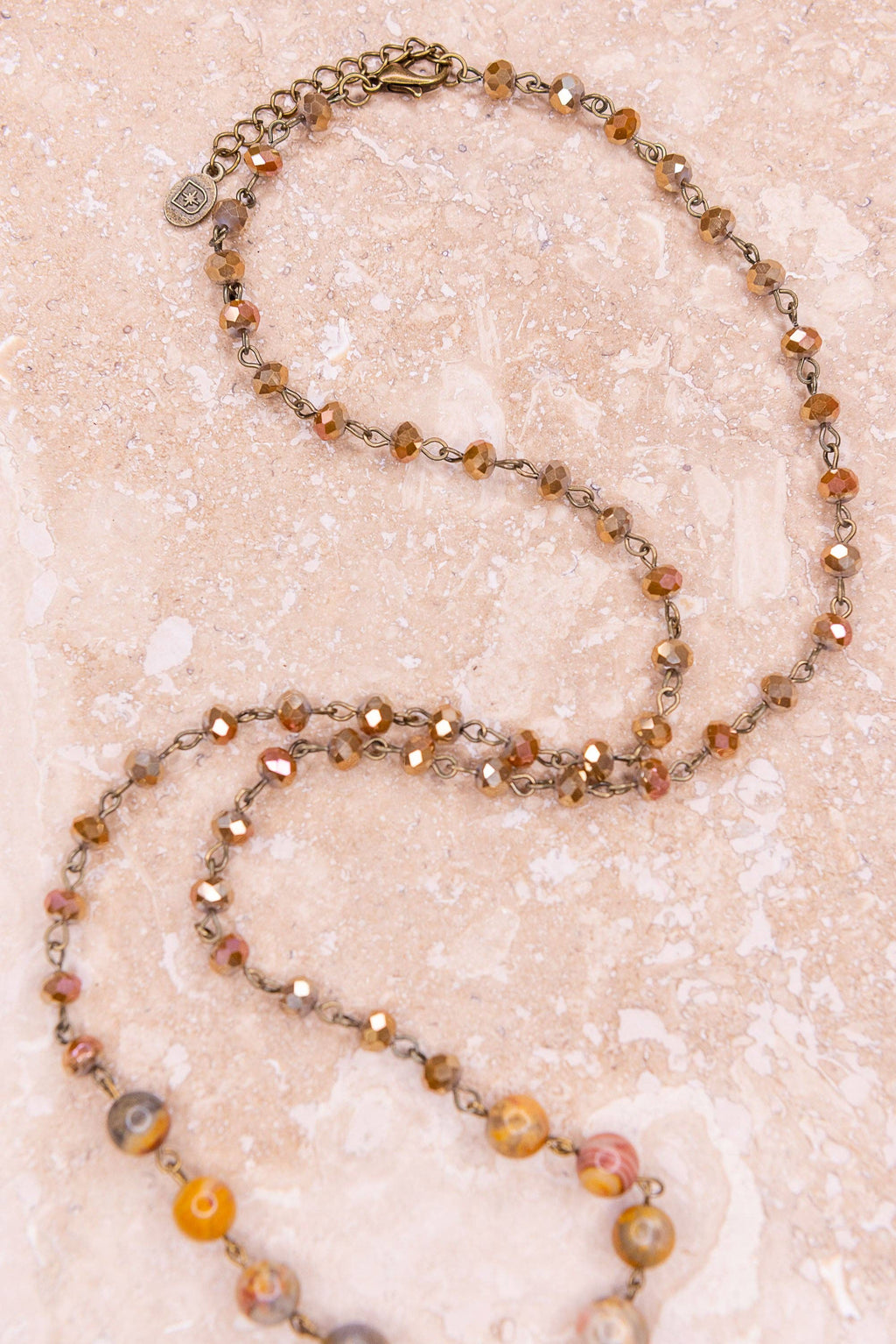 Boho Necklace Alani Necklace in Taupe