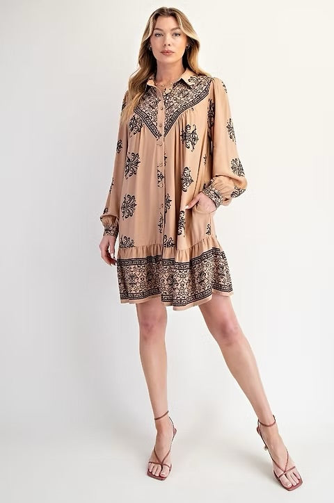 Vada by Easel Button Down Dress
