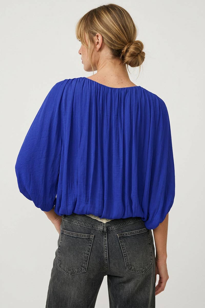 Drape Bubble Blouse