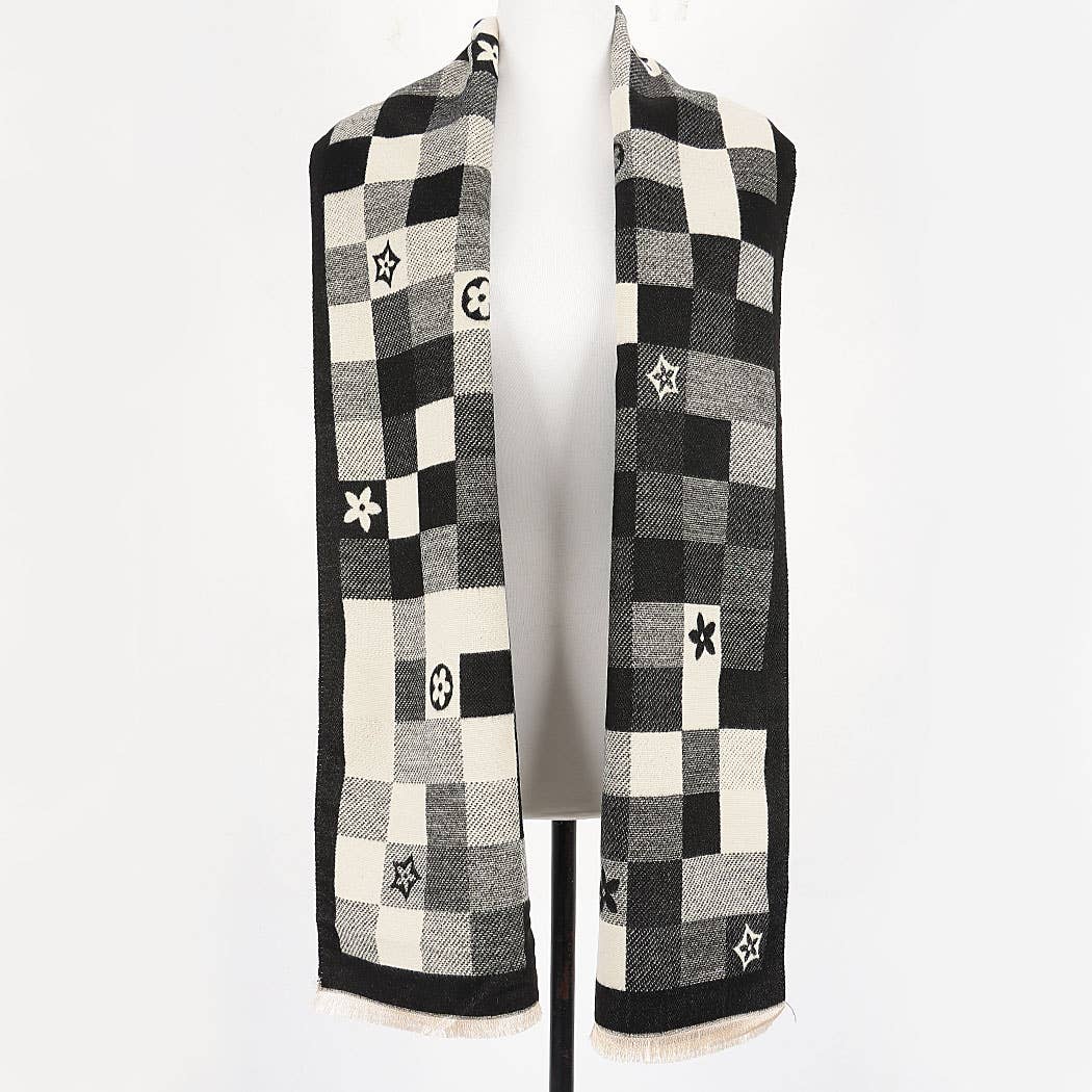 Montclair Check Motif Scarf