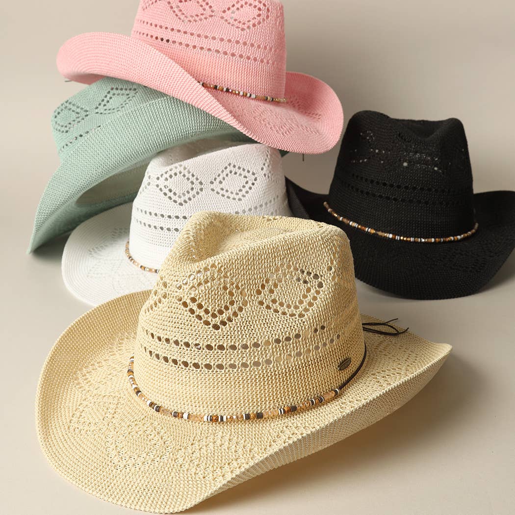 Eco-Friendly Woven Cowboy Panama Adjustable Sun Hat