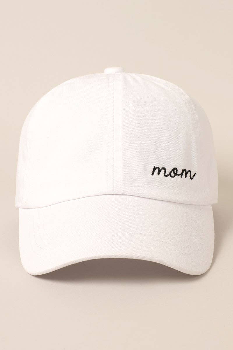 Mom Embroidered Cotton Baseball Dad Cap