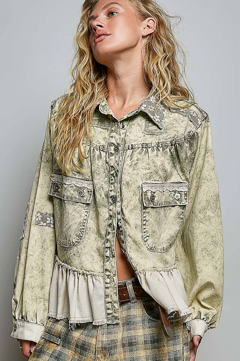 Ember Vintage Wash Twill Jacket