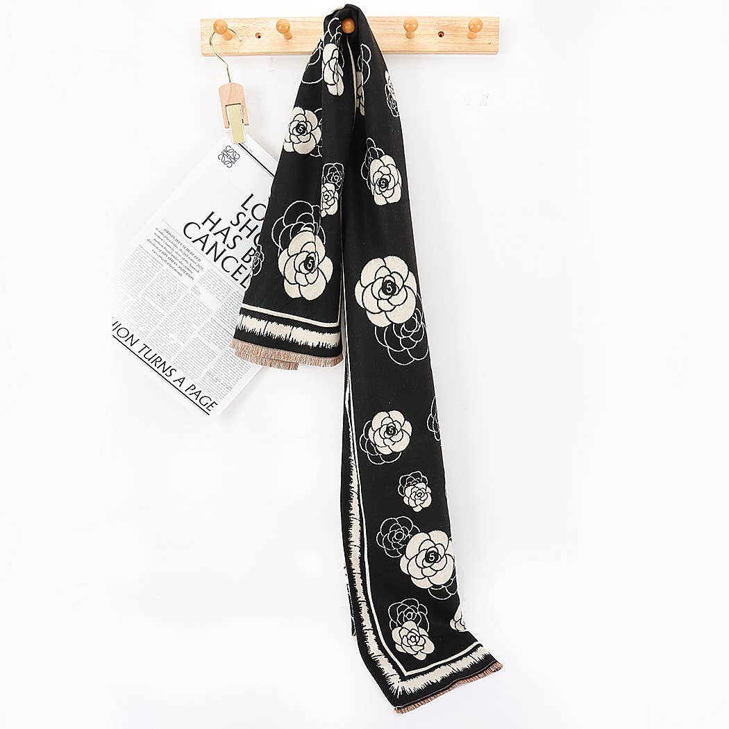 Genevieve Camellia Wrap Scarf