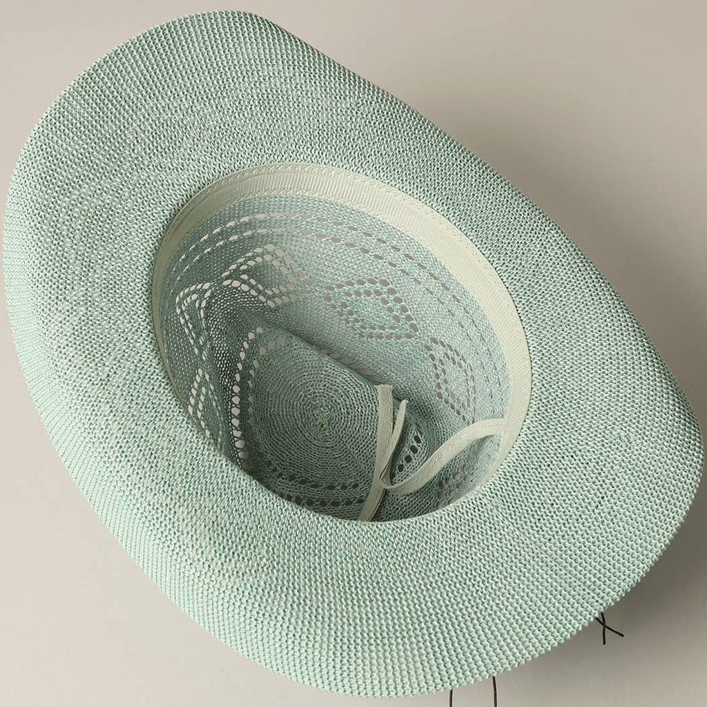Eco-Friendly Woven Cowboy Panama Adjustable Sun Hat