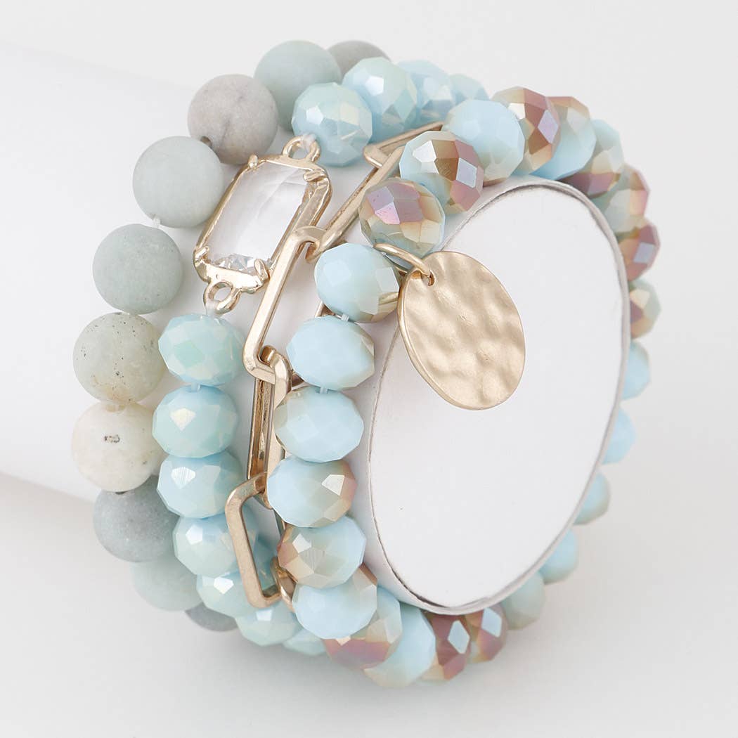 Beaded Bracelet Set in Multi