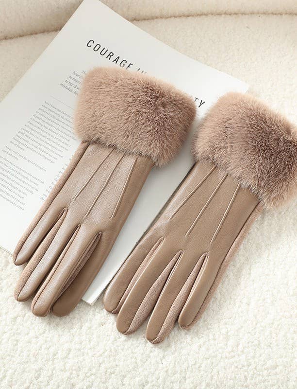 Luxe Faux Leather Gloves