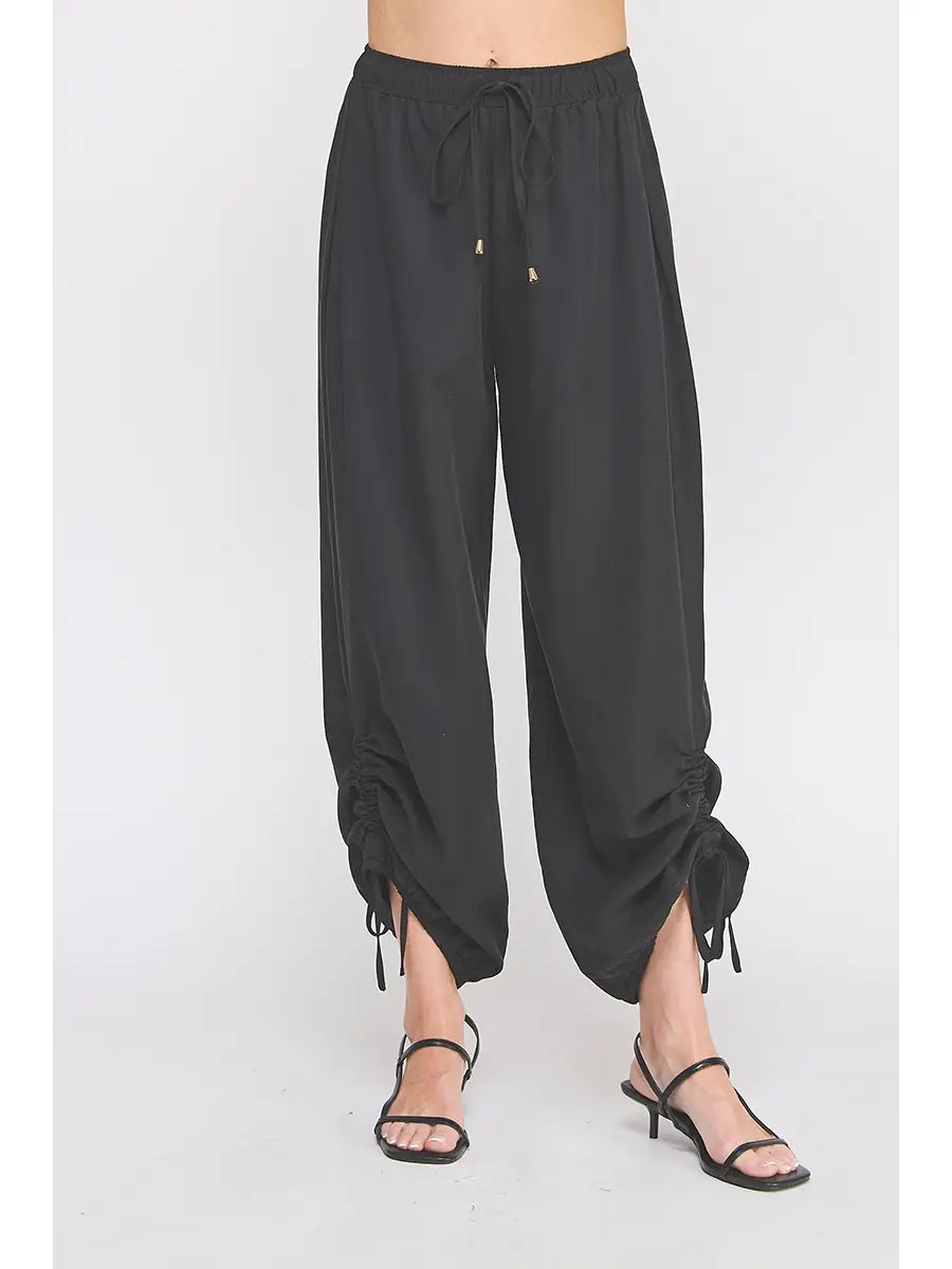 Marley Drapey Twill Adjustable Scrunch Jogger