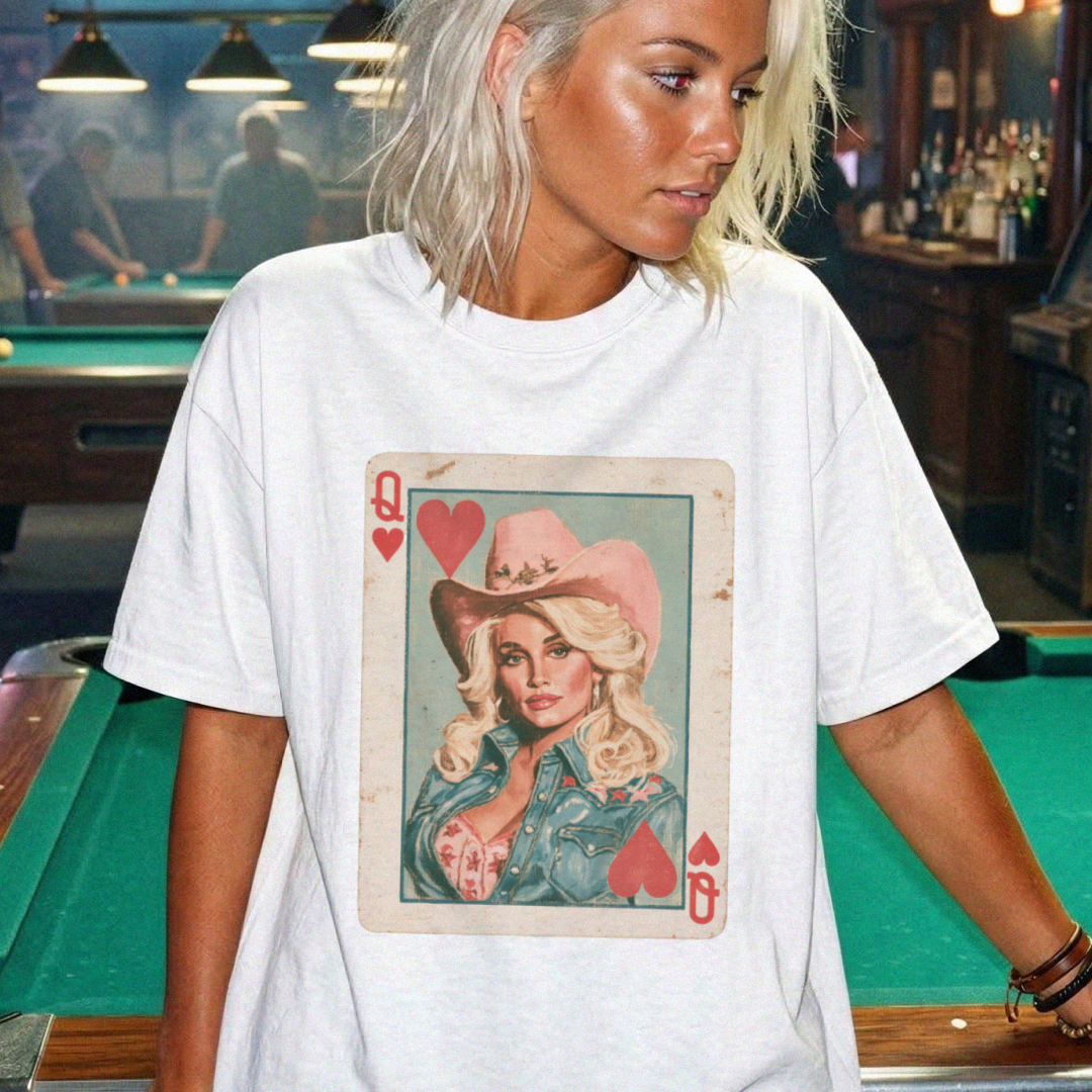 Dolly Queen of Hearts Graphic Tee