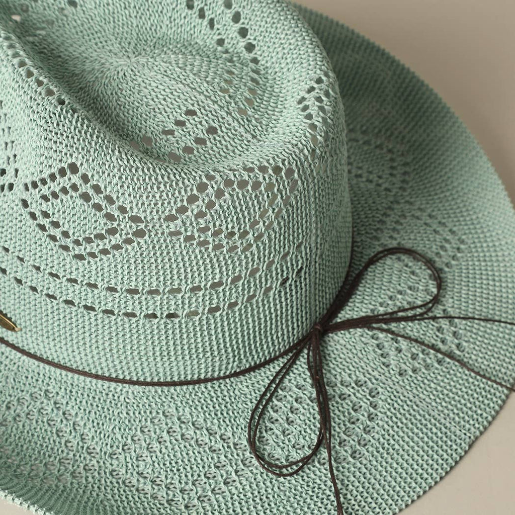 Eco-Friendly Woven Cowboy Panama Adjustable Sun Hat