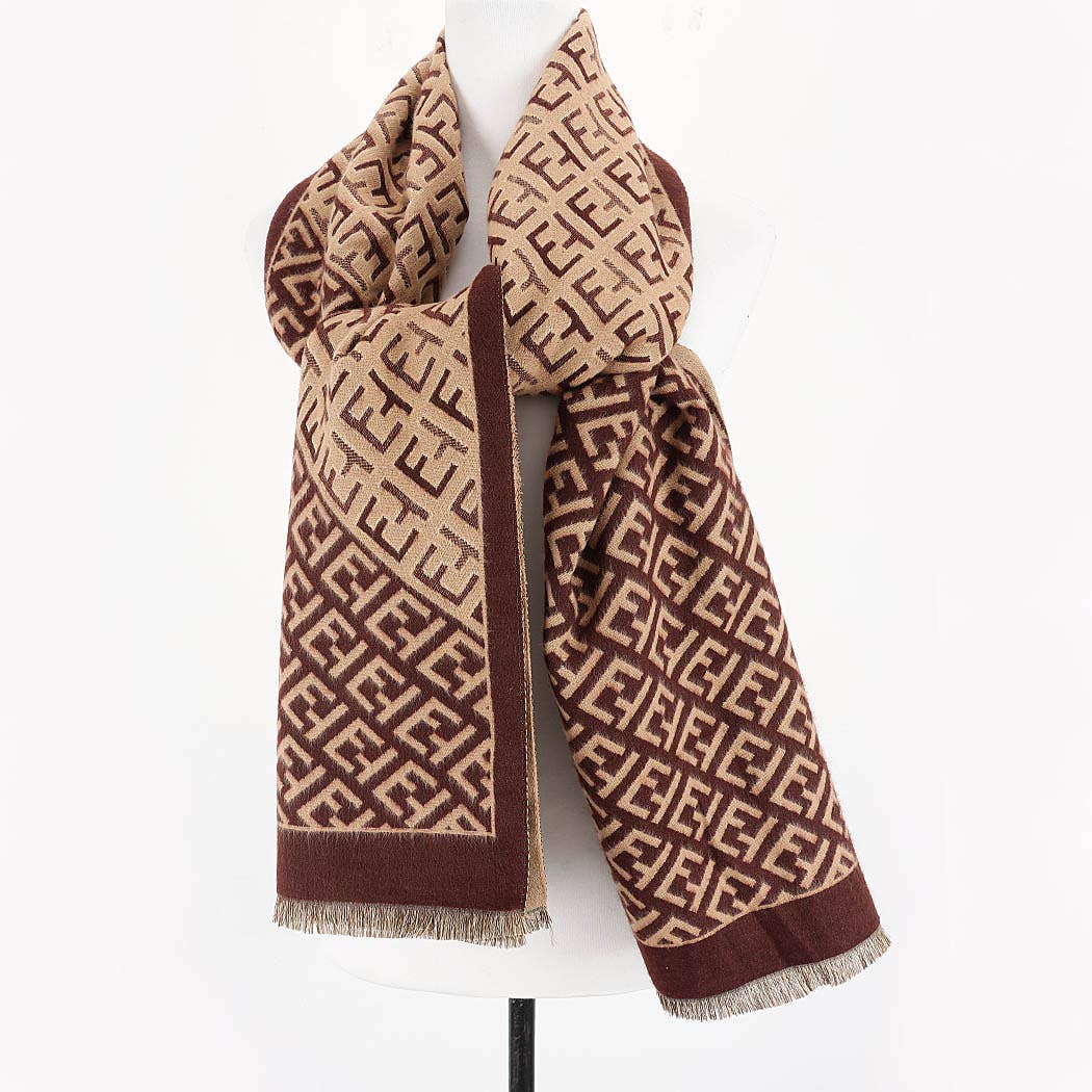 Valentina Signature Geometric Scarf