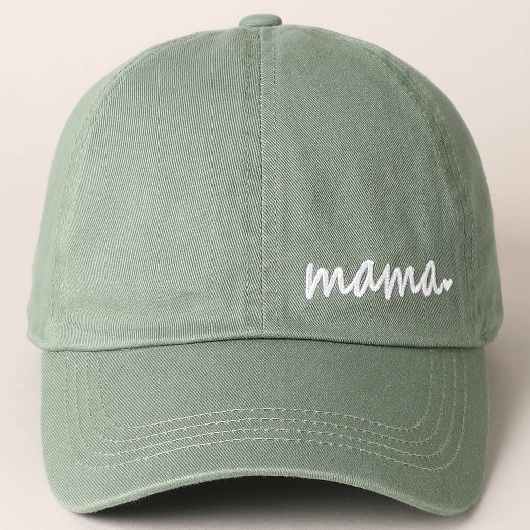 Mama Letters Embroidered Baseball Cap