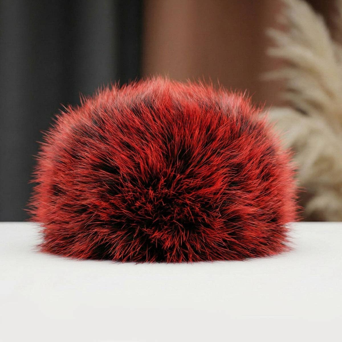 Hat Luxe Faux Fur Kubanka Winter Cap Women