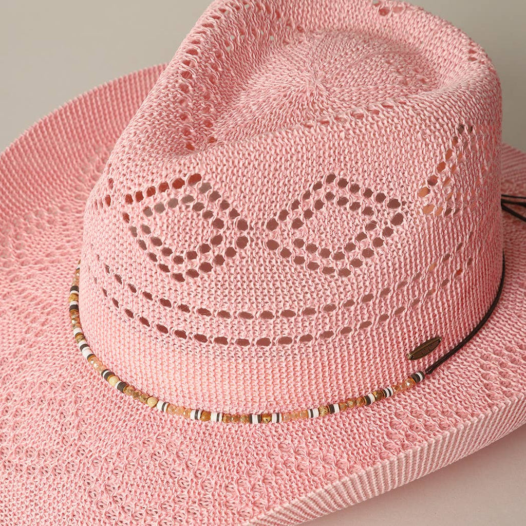 Eco-Friendly Woven Cowboy Panama Adjustable Sun Hat