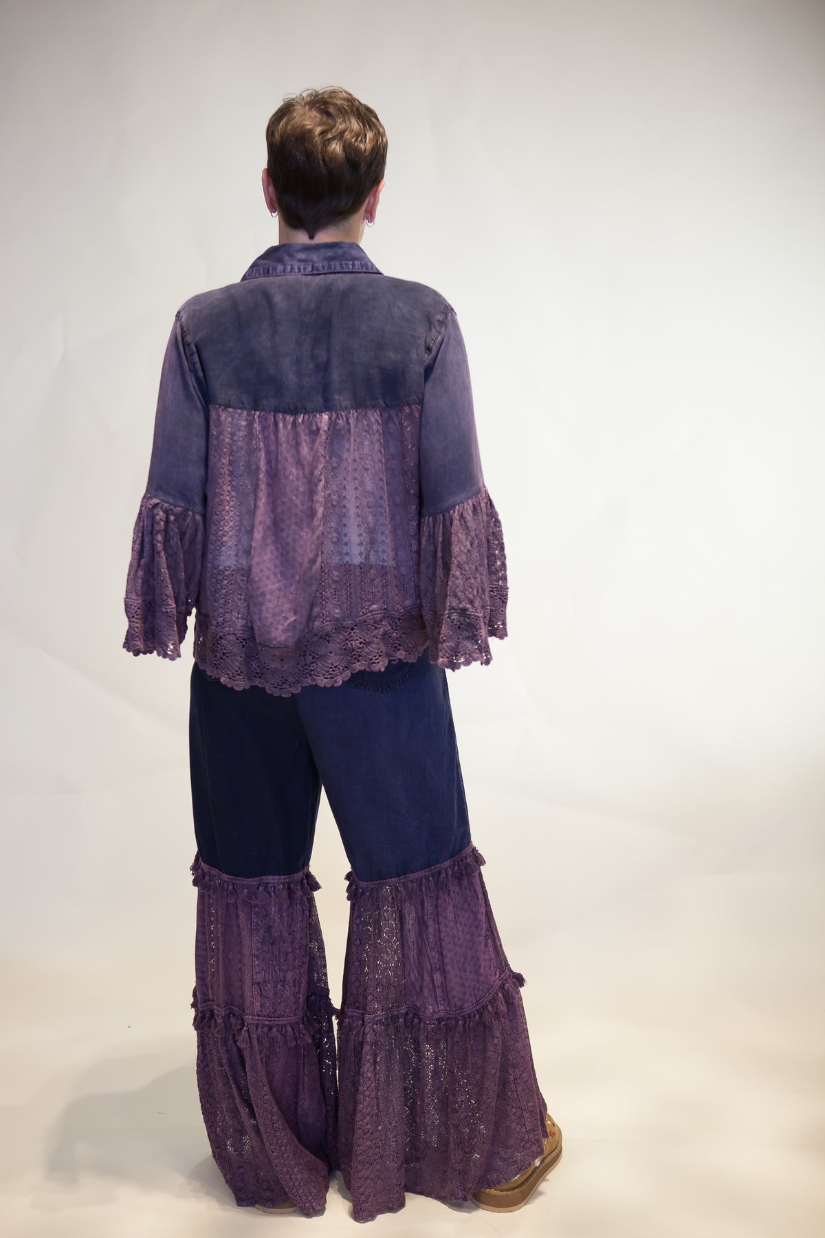Wildflower Tiered Lace Wide Leg Pants