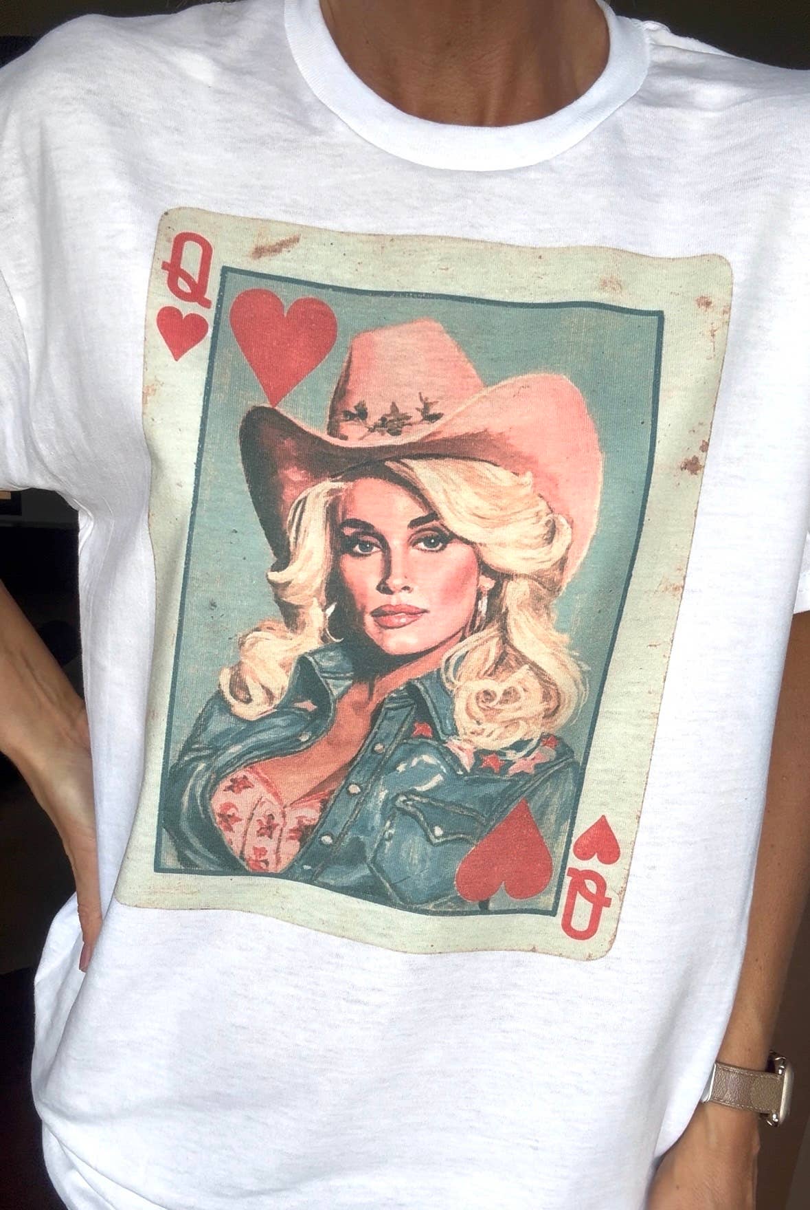 Dolly Queen of Hearts Graphic Tee