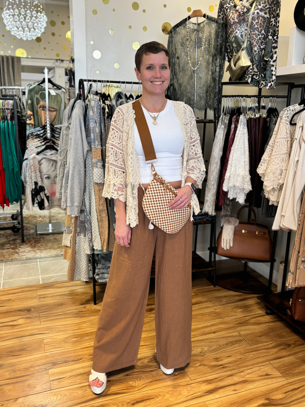 Brielle Drawstring Wide Leg Pant