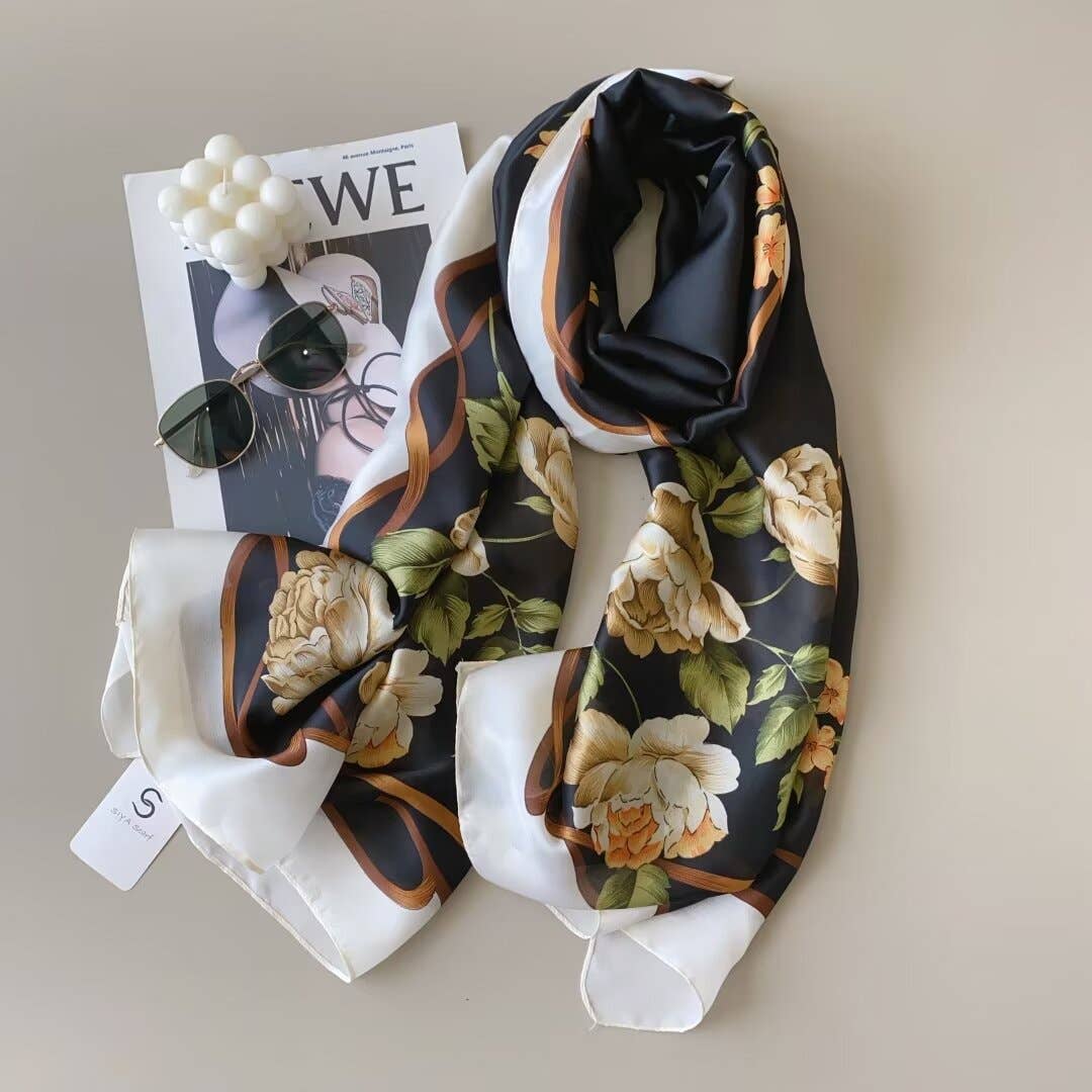 Blossom Satin Scarf