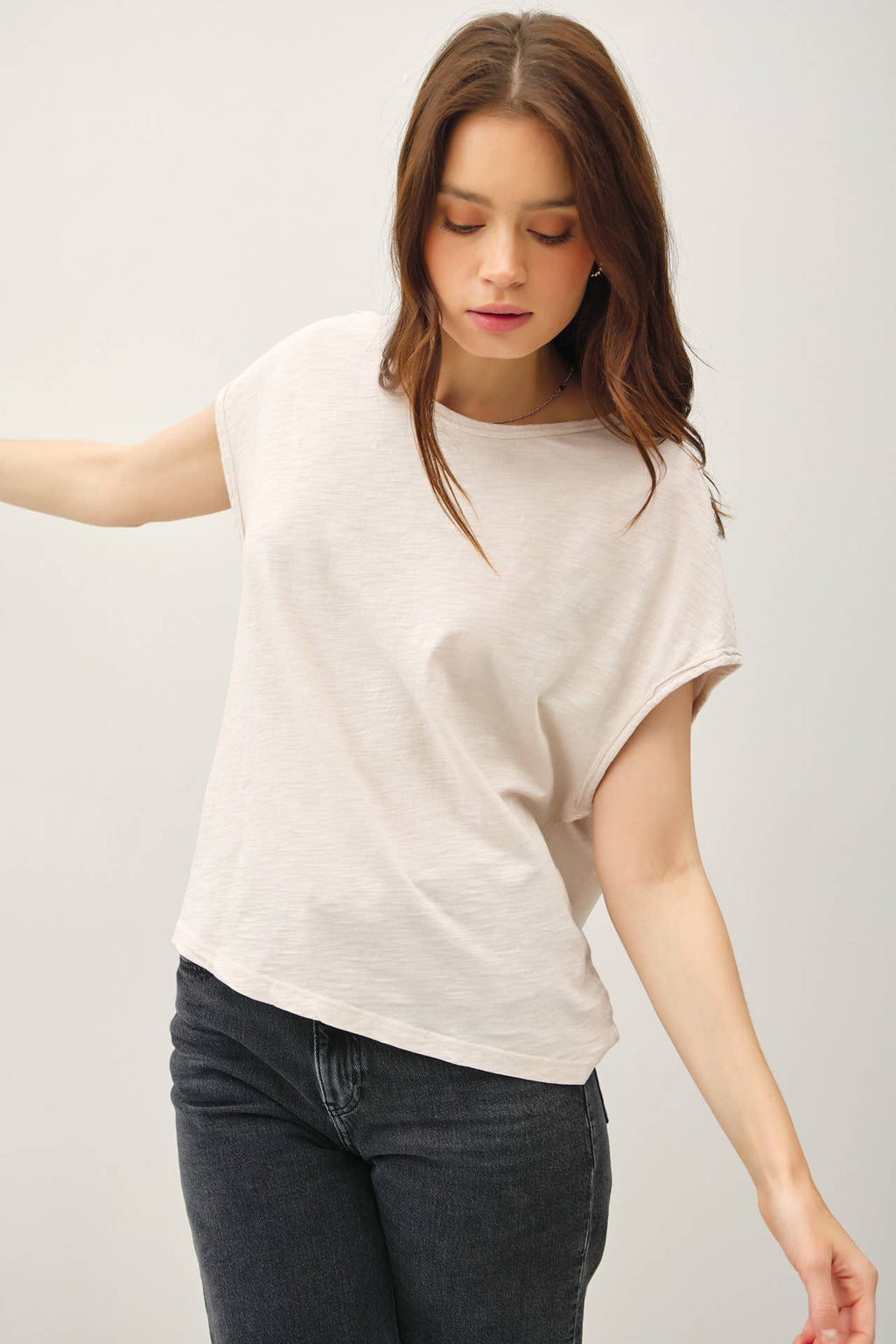 Brione by BeCool: Cropped Sleeve Tee