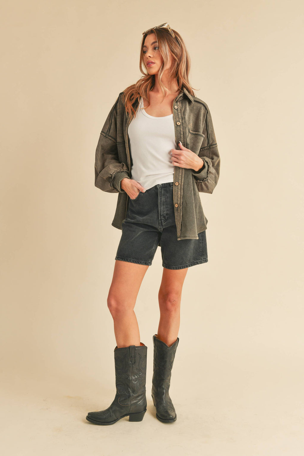 Judie Jacket in Oat beige