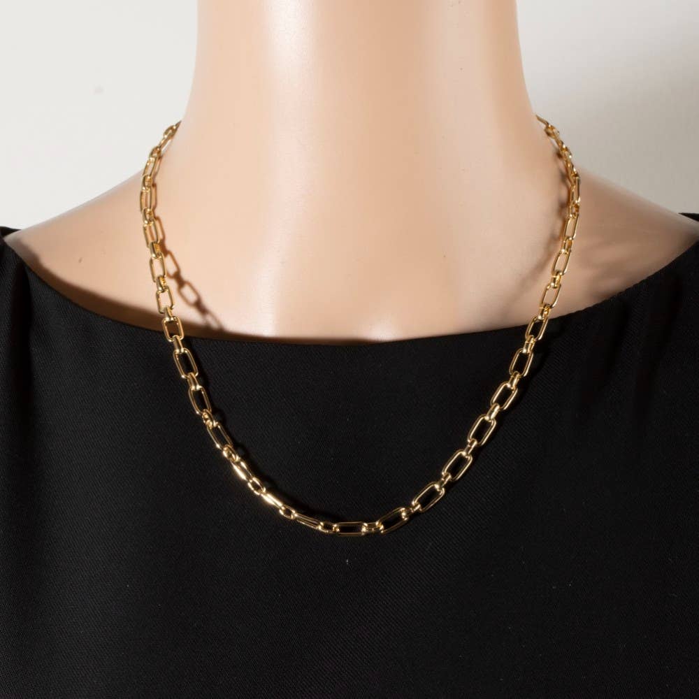Paperclip Chain Link Chain Necklace
