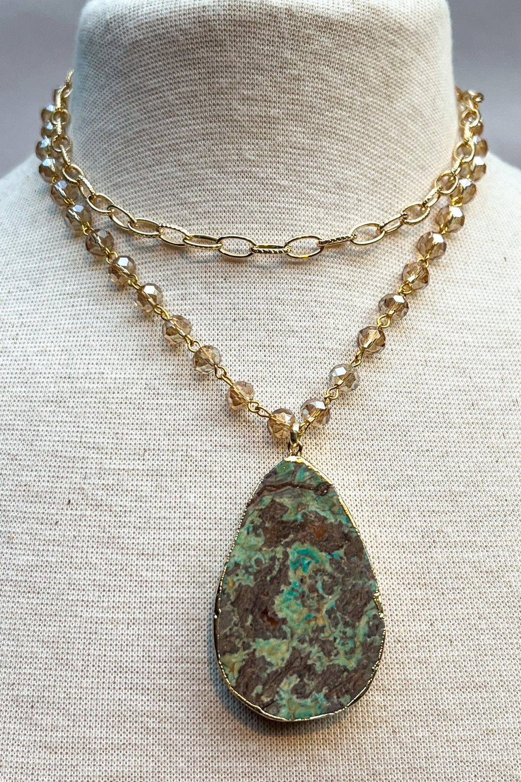 Boho Necklace/Sabrina Gold Short Necklace