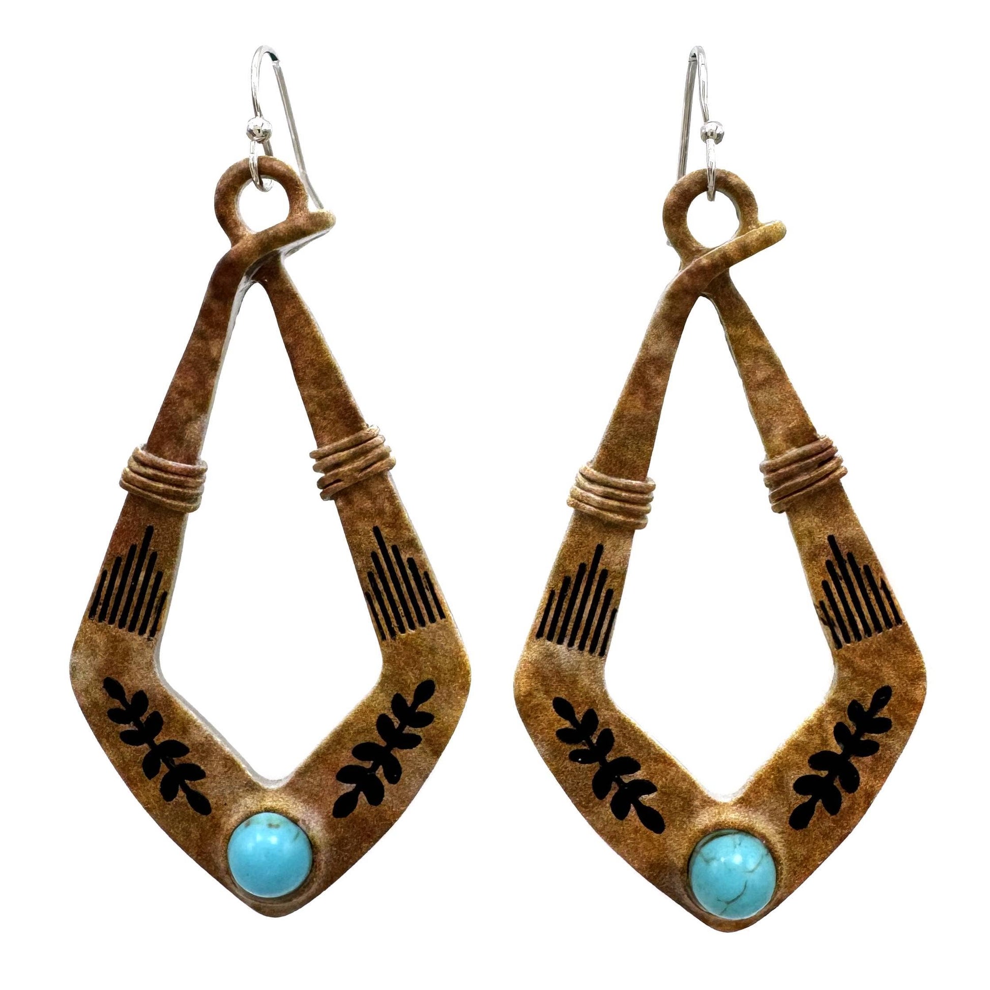 Kite Shape Western Earrings