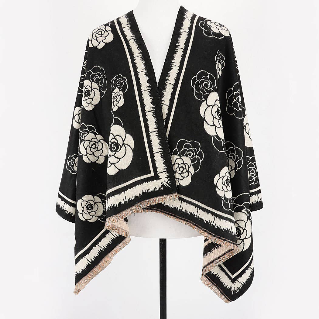 Genevieve Camellia Wrap Scarf